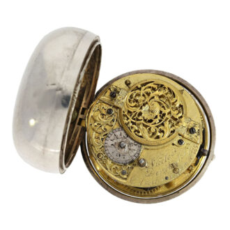 Dutch silver single-handed open faced verge watch Circa 1725