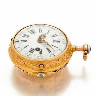 French 20 carat gold quarter repeating verge watch Circa 1735