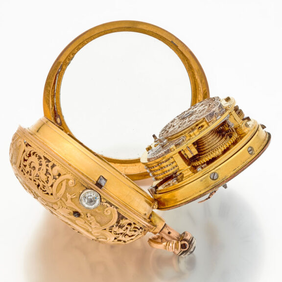 French 20 carat gold quarter repeating verge watch Circa 1735 French 20 carat gold quarter repeating verge watch Circa 1735