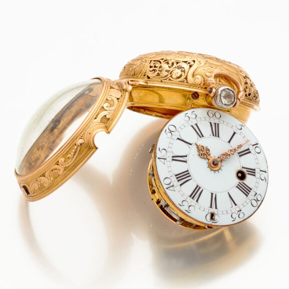 French 20 carat gold quarter repeating verge watch Circa 1735 French 20 carat gold quarter repeating verge watch Circa 1735
