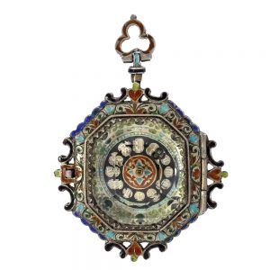 French Renaissance style octagonal pendant watch Circa 1830