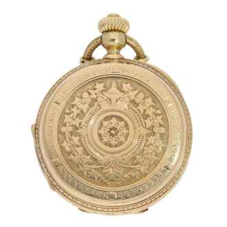 Swiss gold watch with pivoted detent escapement Circa 1860