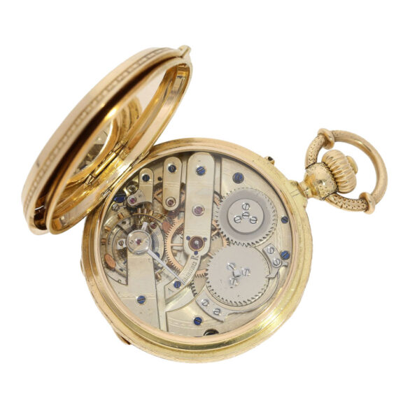 Swiss gold watch with pivoted detent escapement Circa 1860 Swiss gold watch with pivoted detent escapement Circa 1860