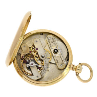 Danish gold chronometer watch with key winding Circa 1855