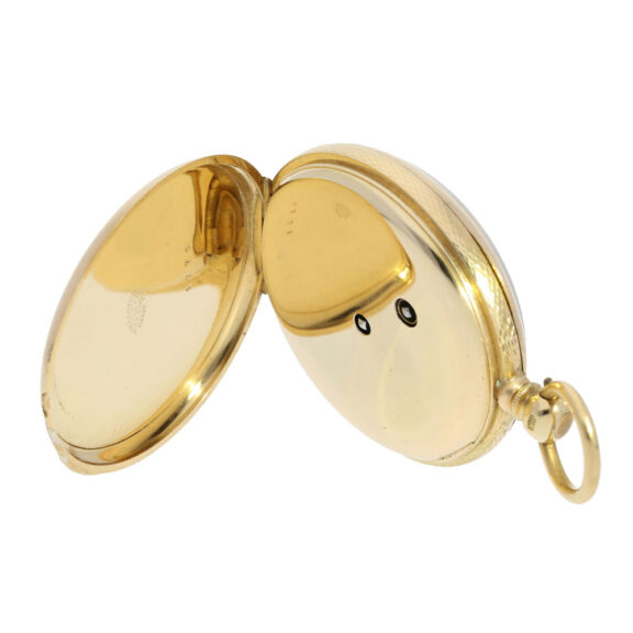 Danish gold chronometer watch with key winding Circa 1855 Danish gold chronometer watch with key winding Circa 1855