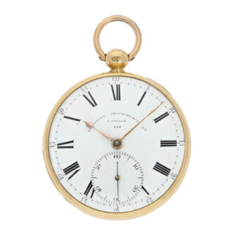 Heavy English 18k gold chronometer pocket watch Circa 1824