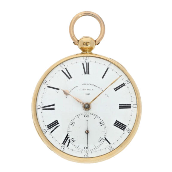 Heavy English 18k gold chronometer pocket watch Circa 1824