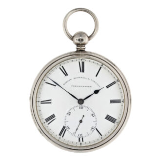 English silver watch with pivoted detent escapement Circa 1845
