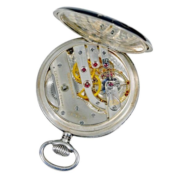 Swiss decorative silver open faced pocket watch Circa 1905 Swiss decorative silver open faced pocket watch Circa 1905
