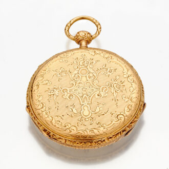 Swiss gold quarter repeating watch by Vacheron Circa 1830
