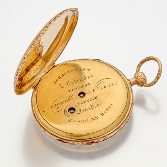 Swiss gold quarter repeating watch by Vacheron Circa 1830 Swiss gold quarter repeating watch by Vacheron Circa 1830