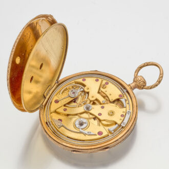 Swiss gold quarter repeating watch by Vacheron Circa 1830