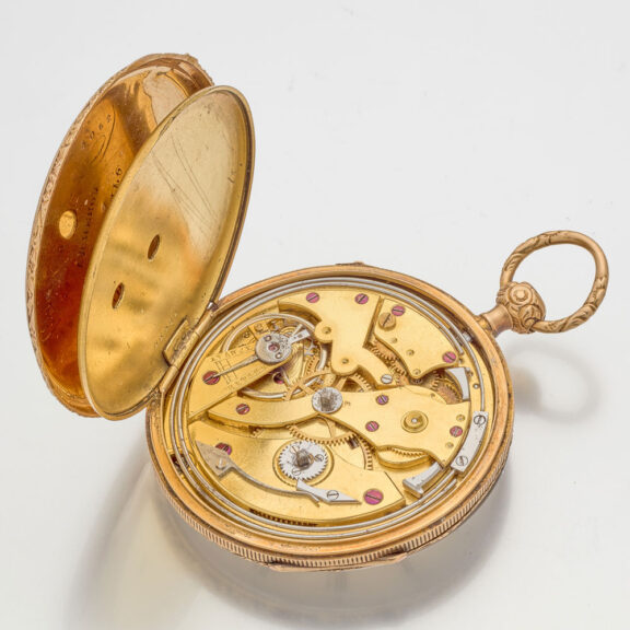 Swiss gold quarter repeating watch by Vacheron Circa 1830 Swiss gold quarter repeating watch by Vacheron Circa 1830