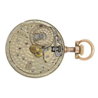 Unique Swiss 18k gold watch with enamel painting Circa 1887 Unique Swiss 18k gold watch with enamel painting Circa 1887