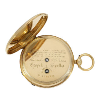 Swiss gold repeater with historical military scene Circa 1846