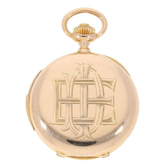 Swiss pink gold five-minute repeating lever watch Circa 1890