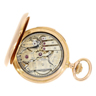 Swiss pink gold five-minute repeating lever watch Circa 1890