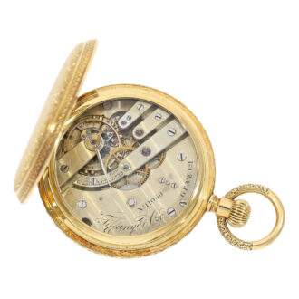 Swiss gold watch, special case decoration "Vermicelle" Circa 1855 Swiss gold watch, special case decoration "Vermicelle" Circa 1855