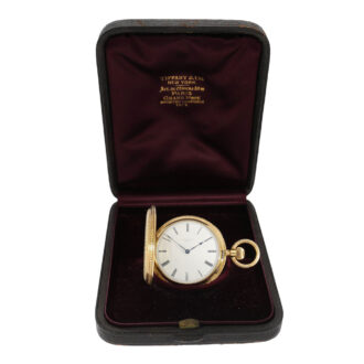 Swiss gold watch, special case decoration "Vermicelle" Circa 1855 Swiss gold watch, special case decoration "Vermicelle" Circa 1855