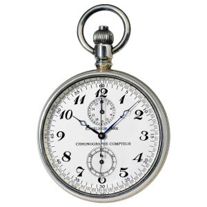 Swiss watch with chronograph and 30 min. counter Circa 1950