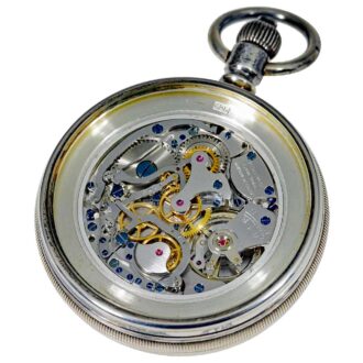 Swiss watch with chronograph and 30 min. counter Circa 1950