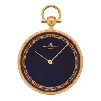 Elegant Swiss 18 carat gold lever pocket watch Circa 1985