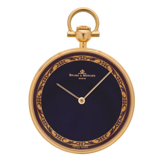 Elegant Swiss 18 carat gold lever pocket watch Circa 1985