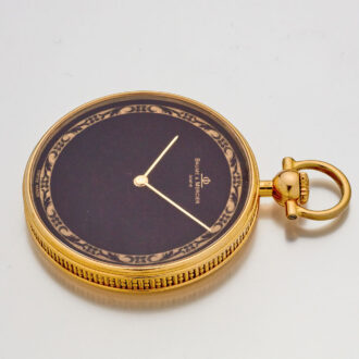 Elegant Swiss 18 carat gold lever pocket watch Circa 1985