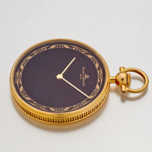 Elegant Swiss 18 carat gold lever pocket watch Circa 1985 Elegant Swiss 18 carat gold lever pocket watch Circa 1985