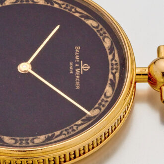 Elegant Swiss 18 carat gold lever pocket watch Circa 1985