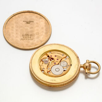 Elegant Swiss 18 carat gold lever pocket watch Circa 1985