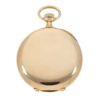 Swiss gold crown winding cylinder pocket watch Circa 1900 Swiss gold crown winding cylinder pocket watch Circa 1900