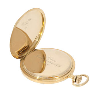 Swiss gold crown winding cylinder pocket watch Circa 1900 Swiss gold crown winding cylinder pocket watch Circa 1900