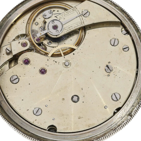 Swiss silver open faced Patek Philippe watch Circa 1877 Swiss silver open faced Patek Philippe watch Circa 1877