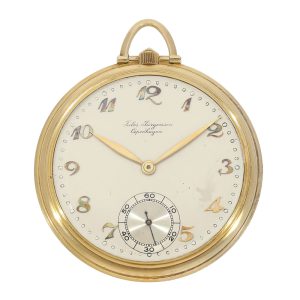 Very fine Danish gold Art Deco dress watch Circa 1935