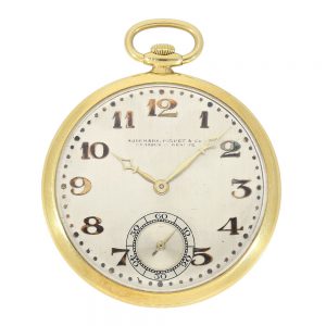 Swiss gold Art Deco dress watch with Breguet dial Circa 1930