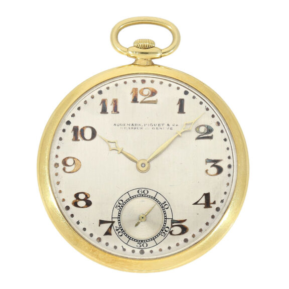 Swiss gold Art Deco dress watch with Breguet dial Circa 1930 Swiss gold Art Deco dress watch with Breguet dial Circa 1930