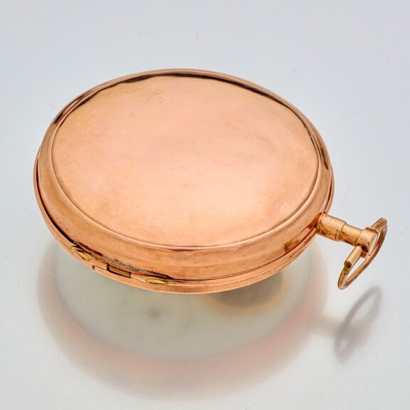 Rare 8K gold date watch with visible balance Circa 1800 Rare 8K gold date watch with visible balance Circa 1800