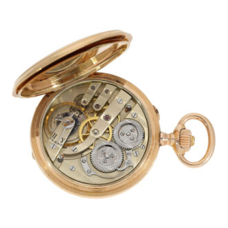 Russian 14k pink gold full hunting cased watch Circa 1900
