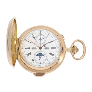 French gold repeating watch with 6 complications Circa 1900