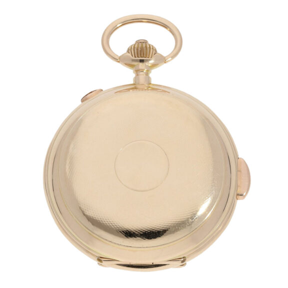 French gold repeating watch with 6 complications Circa 1900 French gold repeating watch with 6 complications Circa 1900