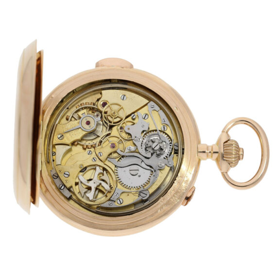 French gold repeating watch with 6 complications Circa 1900 French gold repeating watch with 6 complications Circa 1900