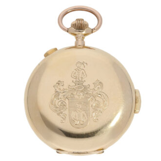 Swiss gold repeating chronograph pocket watch Circa 1900