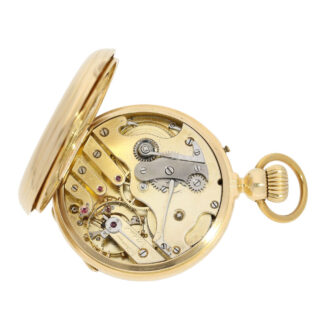 Swiss gold watch with pivoted detent escapement Circa 1860