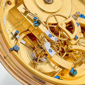 Beautifully decorated gold French virgule watch Circa 1790