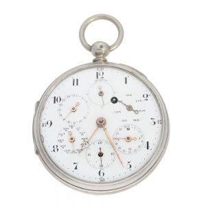 French silver astronomical with perpetual calendar Circa 1800