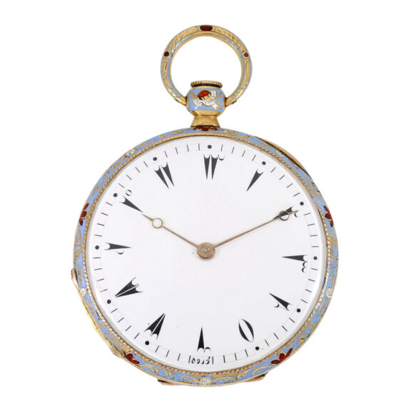 French gold/enamel Lepine for the Ottoman market Circa 1830 French gold/enamel Lepine for the Ottoman market Circa 1830