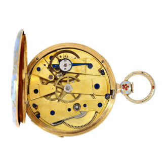 French gold/enamel Lepine for the Ottoman market Circa 1830 French gold/enamel Lepine for the Ottoman market Circa 1830