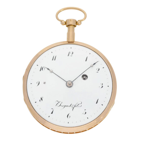 French pink gold minute repeating verge watch Circa 1820