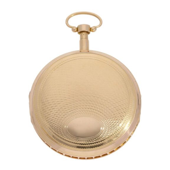 French pink gold minute repeating verge watch Circa 1820 French pink gold minute repeating verge watch Circa 1820
